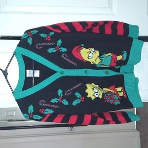 Simpsons Christmas Buttoned Sweater